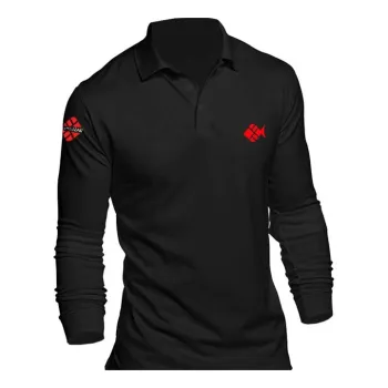 Pathos Long Sleeve Polo Noir XL