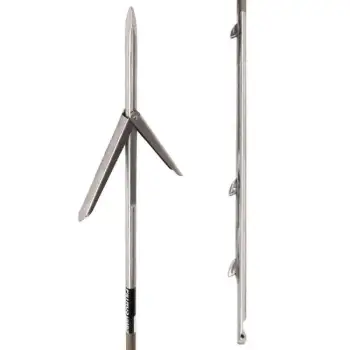 Pathos Squalo Tw Medium Double Barb 7.5 Mm Spearshaft Argenté 115 cm