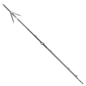 Pathos Tahitian Roller Tw Double Barb Medium Spearshaft 8.0 Mm Argenté 140 cm