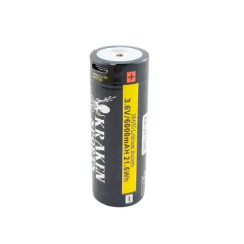 Kraken Battery 26650 Usb-c 6000mah 3.6v Clair