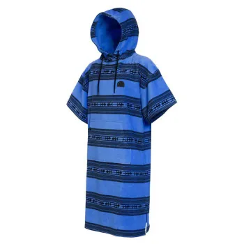 Mystic Velour Poncho Bleu