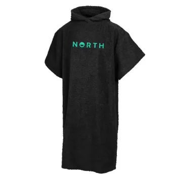 North Kb Brand Poncho Noir