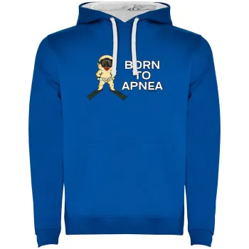 Kruskis Born To Apnea Two-colour Hoodie Bleu 2XL Homme