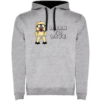 Kruskis Born To Dive Two-colour Hoodie  2XL Homme