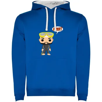 Kruskis Chibi Diver Two-colour Hoodie  S Homme