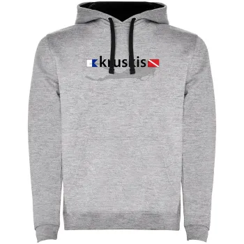 Kruskis Diver Flags Two-colour Hoodie  2XL Homme