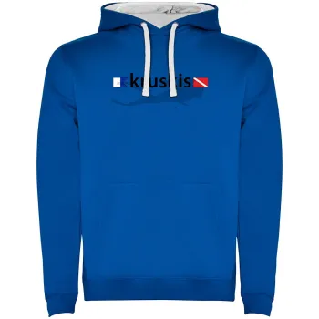 Kruskis Diver Flags Two-colour Hoodie Bleu 2XL Homme