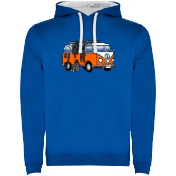 Kruskis Hippie Van Spearfish Two-colour Hoodie Bleu 2XL Homme