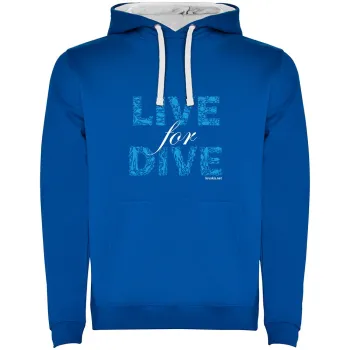 Kruskis Live For Dive Two-colour Hoodie  S Homme