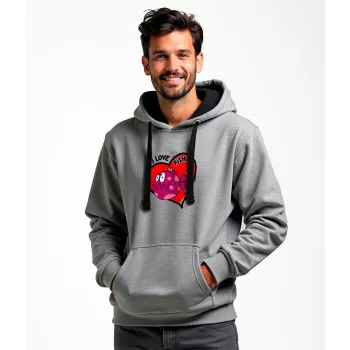 Kruskis I Love Fish Hoodie Noir 3XL Homme,Femme