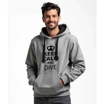 Kruskis Keep Calm And Dive Hoodie Bleu M Homme,Femme