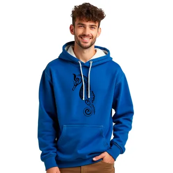Kruskis Seahorse Tribal Hoodie Bleu XL Homme,Femme