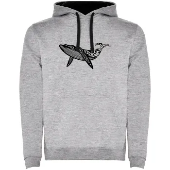 Kruskis Whale Tribal Two-colour Hoodie  2XL Homme