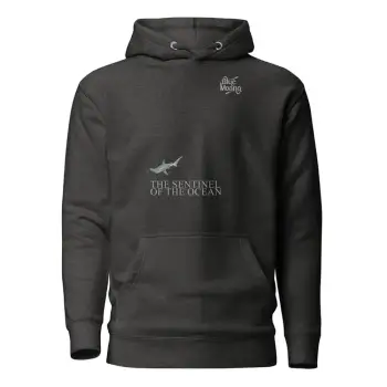 Blue Moana Hammerhead Shark Hoodie  M