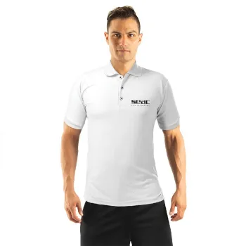 Seacsub Seac M/c 2021 Short Sleeve Polo Blanc L