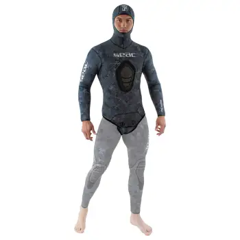 Seacsub Snake Camo 5 Mm Spearfishing Jacket Refurbished Noir L Homme