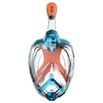Seacsub Unica Snorkeling Mask+bag Orange,Bleu S-M
