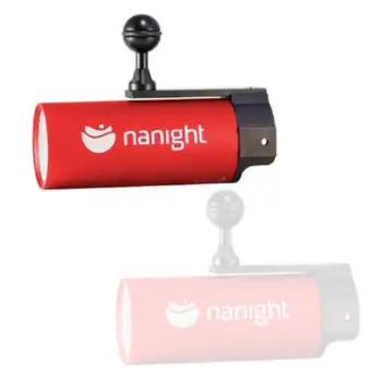 Nanight Kit Dual Sport Video Charge Port Dive Light Refurbished Rouge
