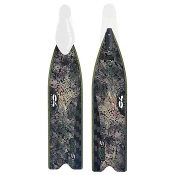 C4 S-990 Camu 30 Single Fin Blade Bleu