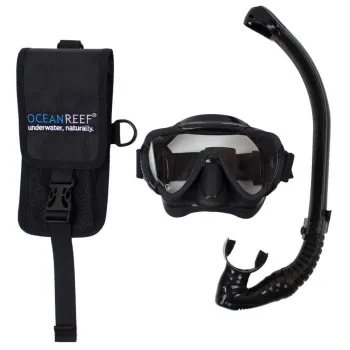 Ocean Reef Bump Back Upmask And Snorkel Package Noir