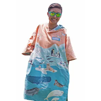 Oceanarium Artic Poncho Bleu