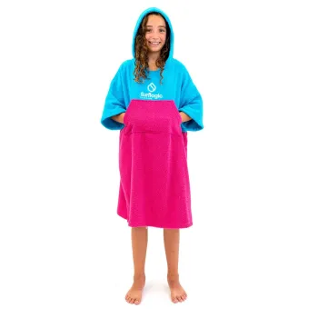 Surflogic Logo 59807 Poncho Bleu,Rose