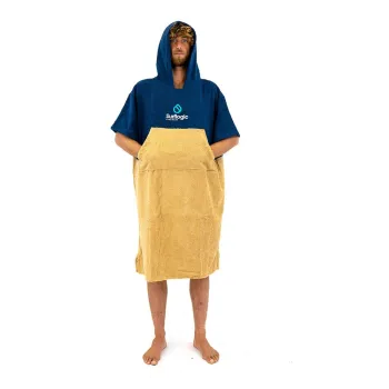 Surflogic Logo Poncho Jaune,Bleu