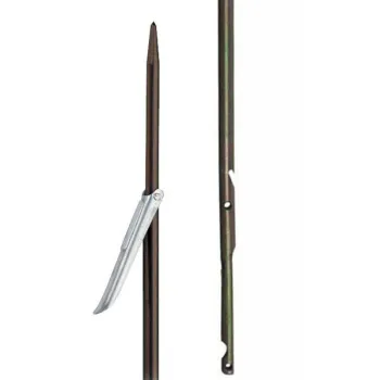 Omer Spear 6.5 Mm Single Flopper Marron 125 cm / For Gun 50 cm