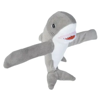 Wild Republic Huggers Shark Teddy Blanc,Gris