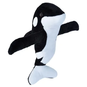 Wild Republic Huggers Whale Killer Teddy Noir