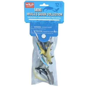 Wild Republic Mini Whale And Shark Collection Figure Multicolore