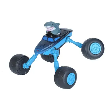 Wild Republic Shark Transformer Car Bleu