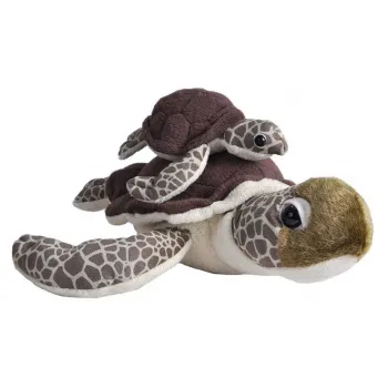Scuba Gifts Mam And Baby Turtle Plush Marron