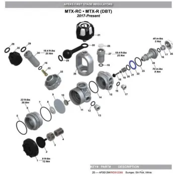 Apeks Mtx Bumper Second Stage Noir