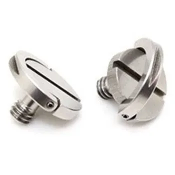 Sealife 1/4-20 Hinged D-ring Ss Screws Argenté