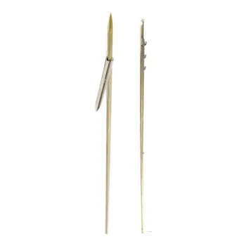 Sigalsub Tahitian Shaft Hrc With Shark Fins Single Barb 6.5 Mm Doré 145 cm
