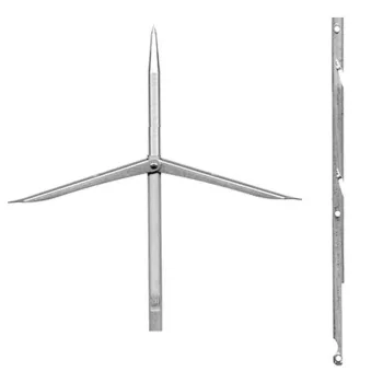 Sigalsub Tahitian Spearshaft Notched Double Barb 7 Mm Argenté 160 cm