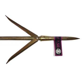 Sigalsub Hrc Tahitian With Cone Double Flopper Spearshaft 7.50 Mm Doré 140 cm