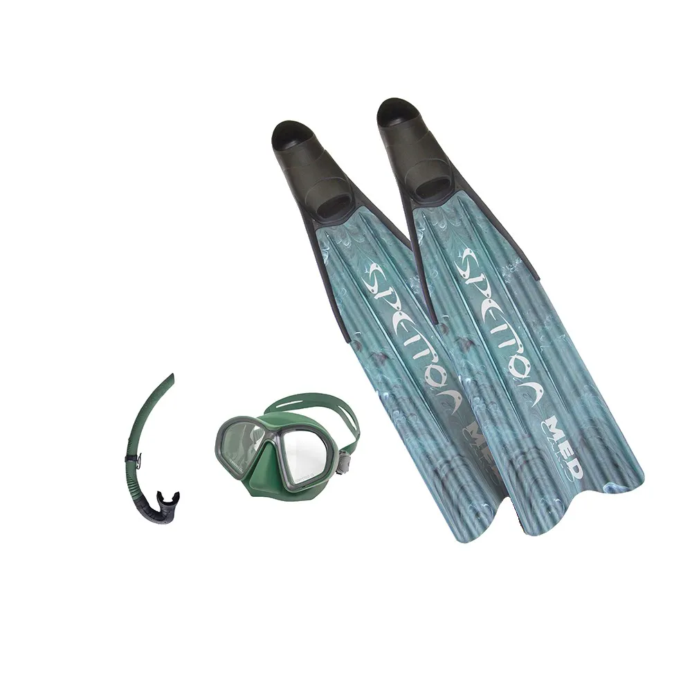 Spetton Med Green Camo Spearfishing Set Vert,Bleu EU 41-42